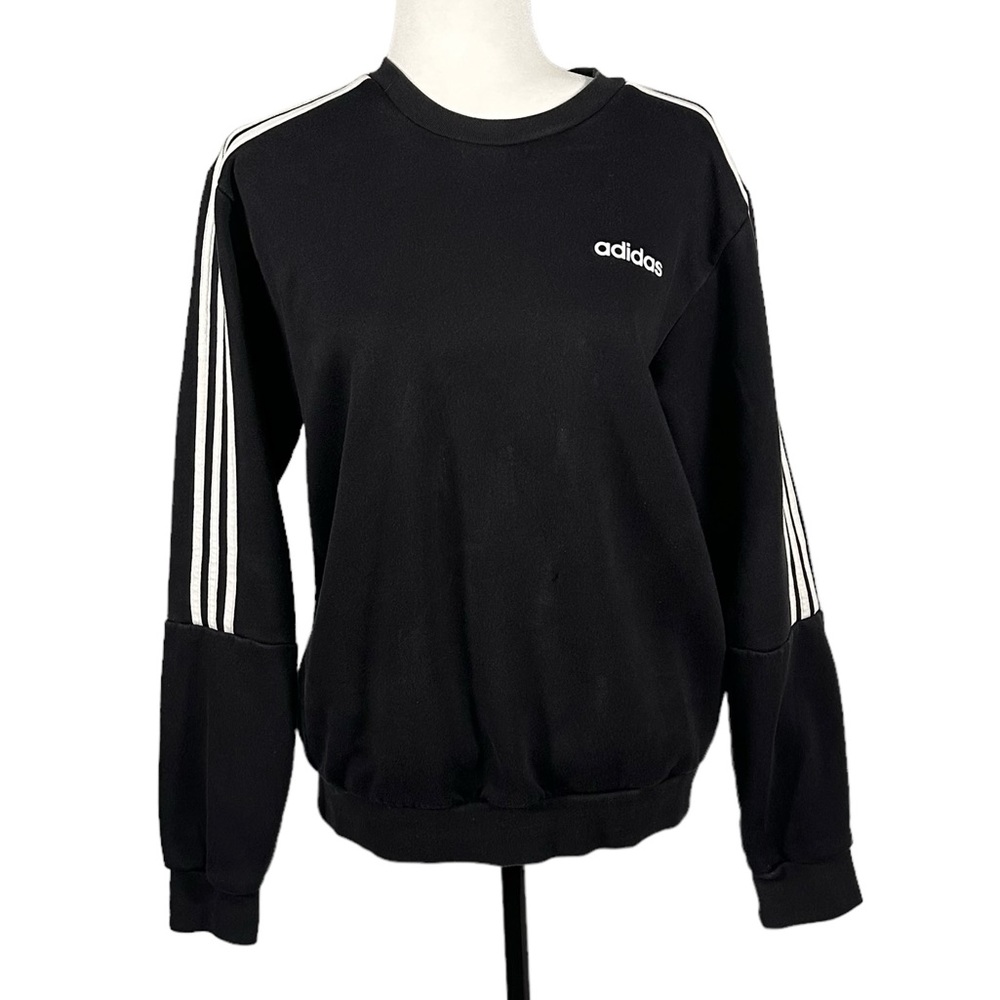 Adidas Unisex Black Crewneck Sweatshirt - Size Medium